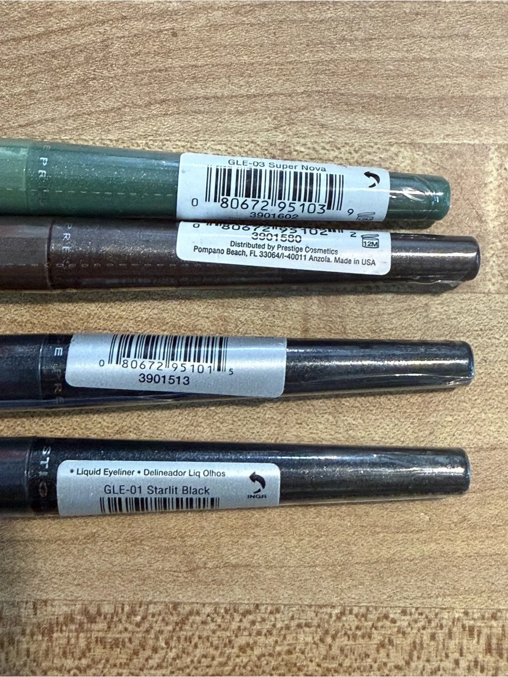 PRESTIGE LiquidGlitter Precision Eyeliner LOT OF 4 NEW